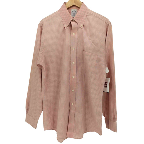 ブルックスブラザーズ BROOKS BROTHERS SLIM FIT グラフチェック ボタンダウン L/S シャツ メンズ 15 1/2