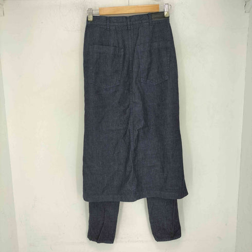 クラネ CLANE JAPAN DENIM TIGHT SKIRT DOCKING SLIM PANTS スカートドッキングデニムパンツ レディース 26