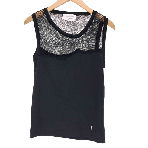 イヴサンローラン Yves Saint Laurent メッシュ切替タンクトップ レディース JPN:36