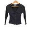イヴサンローラン Yves Saint Laurent ウール切替ニットカーディガン レディース import:M