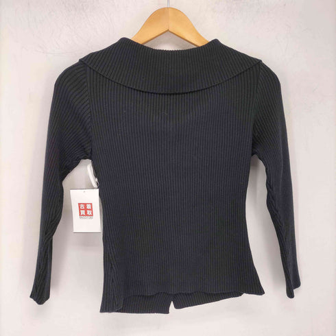 イヴサンローラン Yves Saint Laurent ウール切替ニットカーディガン レディース import:M