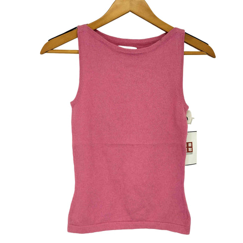 カシミヤ100%ニットタンクトップ レディース import:XS
