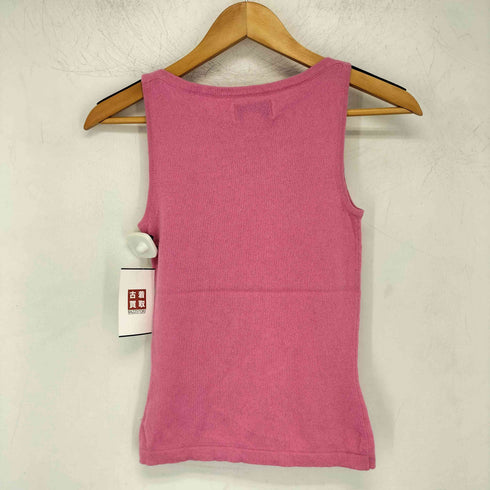 カシミヤ100%ニットタンクトップ レディース import:XS