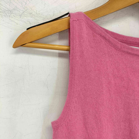 カシミヤ100%ニットタンクトップ レディース import:XS