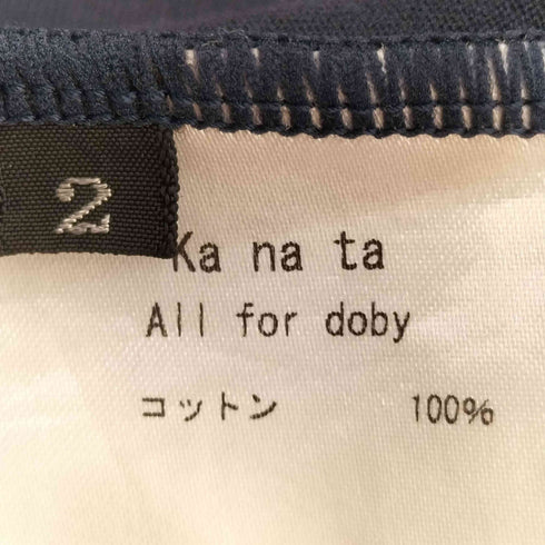 カナタ Kanata コットン クルーネック Tシャツ レディース JPN:2
