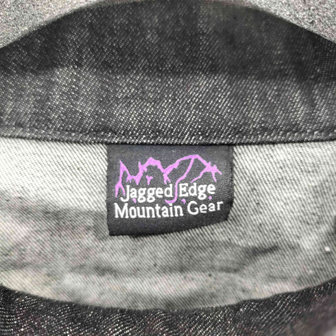 Jagged Edge Mountain Gear チロリアンテープ ネックボタン デニムシャツ outdoor メンズ M