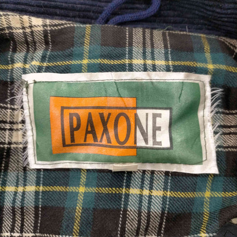 PAXONE 英国製 裏地タータンチェック 襟コーデュロイ オイルド ジャケット メンズ import:S