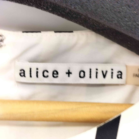 アリスオリビア alice + olivia ストライプワンピース レディース 4