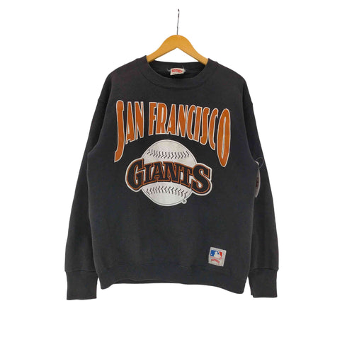 ナツメグ NUTMEG 90S USA製 MLB ベースボール チーム プリント スウェット メンズ import:L