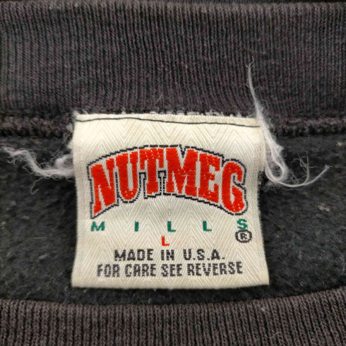 ナツメグ NUTMEG 90S USA製 MLB ベースボール チーム プリント スウェット メンズ import:L