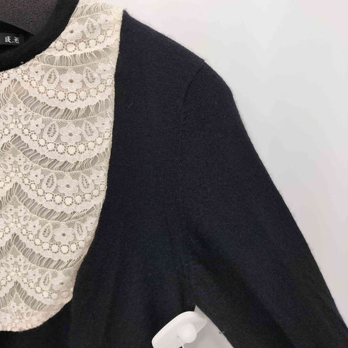 レース カシミヤニット casual レディース M