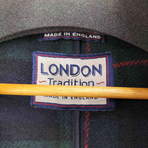 ロンドントラディション LONDON TRADITION 英国製 レザー切替ダッフルコート メンズ UK:40