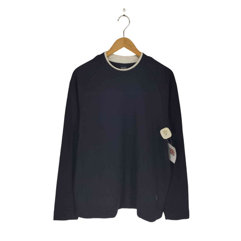 ボスヒューゴボス BOSS HUGO BOSS パイピングクルーネックコットンニット メンズ import:M