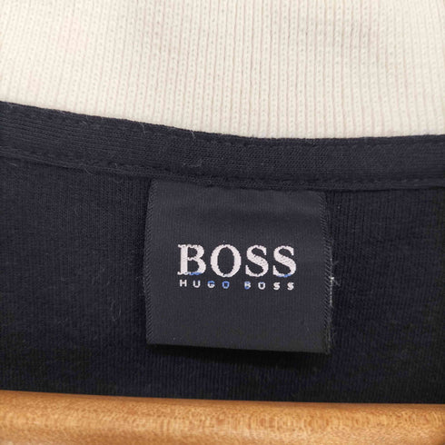 ボスヒューゴボス BOSS HUGO BOSS パイピングクルーネックコットンニット メンズ import:M