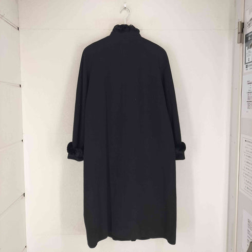 pure cashmere レッキスファー カシミヤ100% ロングコート レディース JPN:11号