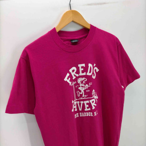 90S SCREEN STARS ボディ USA製 FRED'S TAVERN プリント Tシャツ 袖シングル メンズ import:L