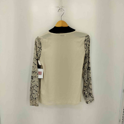 エキプモンフェム EQUIPMENT FEMME シルク100% パイソンプリントブラウス レディース XS