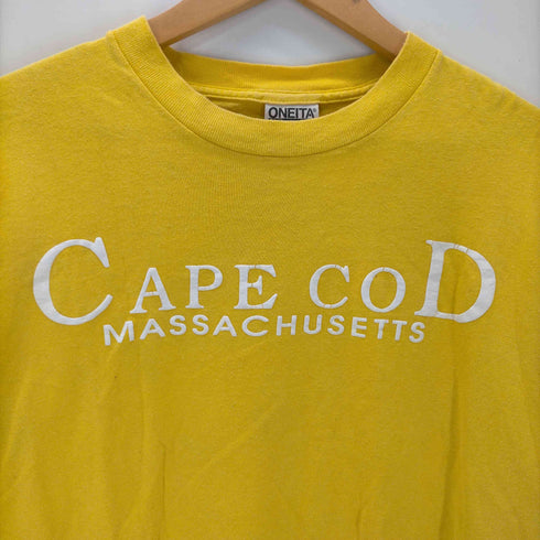 90-00S ONEITA ボディ Color Wear CAPE COD プリント Tシャツ 袖シングル メンズ import:M