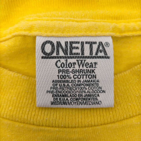 90-00S ONEITA ボディ Color Wear CAPE COD プリント Tシャツ 袖シングル メンズ import:M