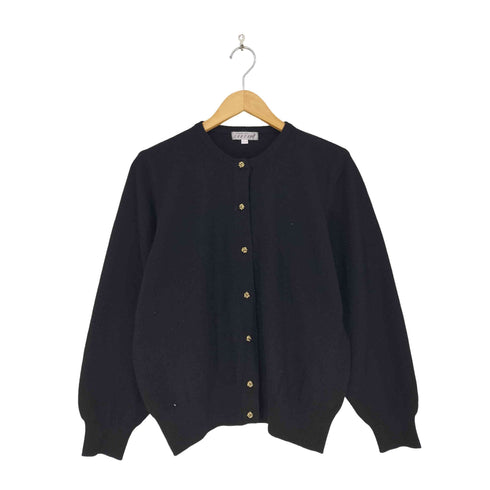 CORSO cashmere カシミヤ100% 金ボタン クルーネックカーディガン レディース