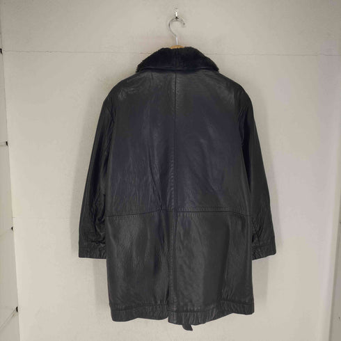 best/e Y's for men produce lamb leather ムートン切替 レザーコート メンズ
