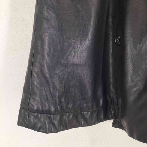 best/e Y's for men produce lamb leather ムートン切替 レザーコート メンズ