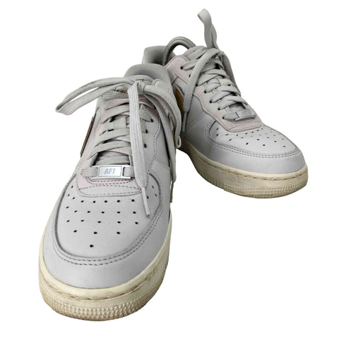 ナイキ NIKE Air Force 1 Low Metallic Platinum/Metallic Gold レディース JPN:24
