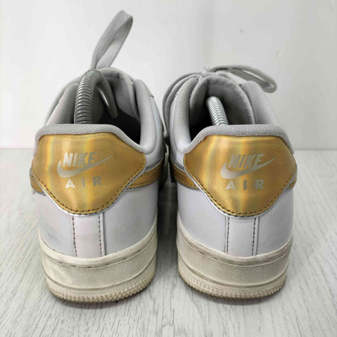 ナイキ NIKE Air Force 1 Low Metallic Platinum/Metallic Gold レディース JPN:24