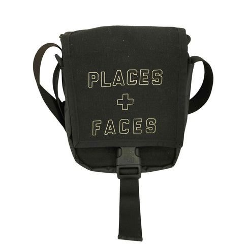 PLACES+FACES ロゴプリント ショルダーバッグ メンズ