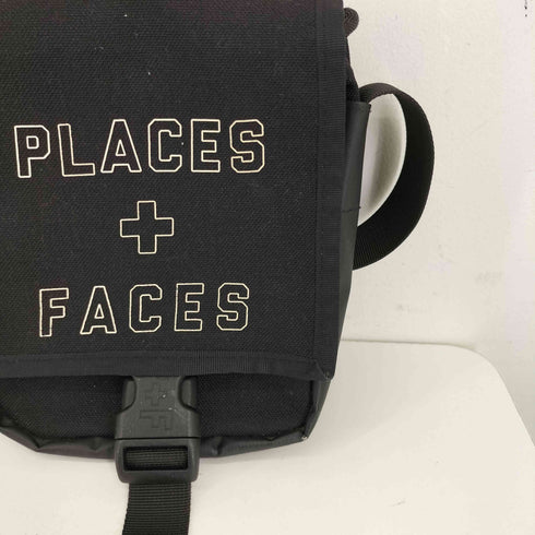 PLACES+FACES ロゴプリント ショルダーバッグ メンズ