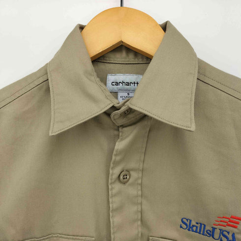 カーハート Carhartt 企業ロゴ 刺繍 S/S ワーク シャツ メンズ import:S
