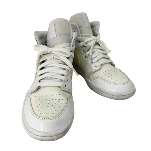 ジョーダンブランド JORDAN BRAND Jordan 1 Mid Patent Triple White レディース JPN:24