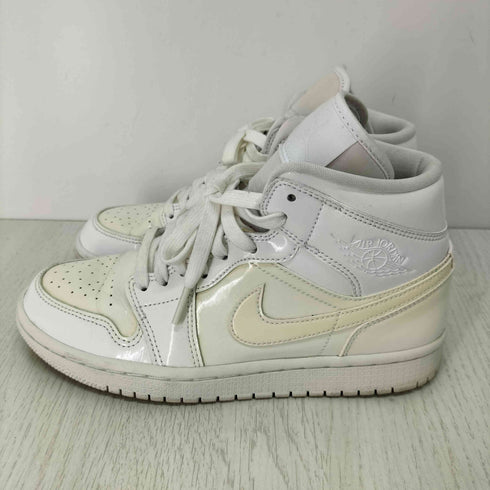 ジョーダンブランド JORDAN BRAND Jordan 1 Mid Patent Triple White レディース JPN:24