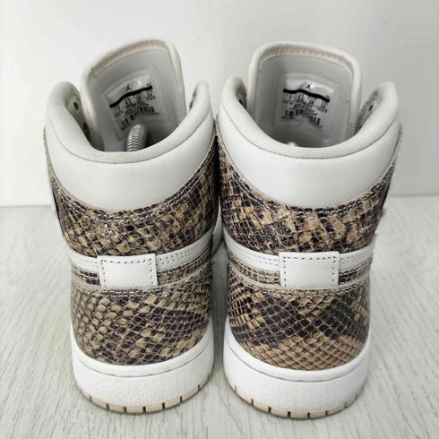 ナイキ NIKE WMNS AIR JORDAN 1 RETRO HI PRM phantom/white パイソン レディース JPN:24