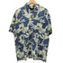 NEWPORT BLUE 90-00S レーヨン 100 フラワー S/S アロハ シャツ メンズ import:M