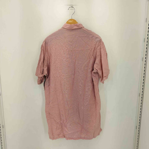 ワイズフォーメン Ys for men 90s 茶タグ レギュラーカラー フロントボタン ストライプ柄 半袖シャツ メンズ