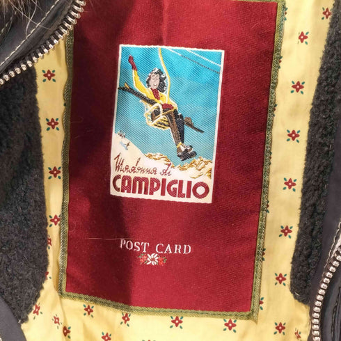 CAMPIGLIO フードファー キルティングジャケット メンズ 38