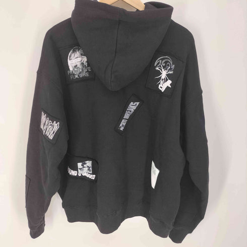 Poshbrain パッチワーク プルオーバー パーカー メンズ import:L