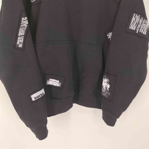 Poshbrain パッチワーク プルオーバー パーカー メンズ import:L