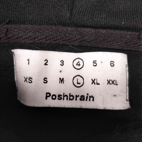 Poshbrain パッチワーク プルオーバー パーカー メンズ import:L