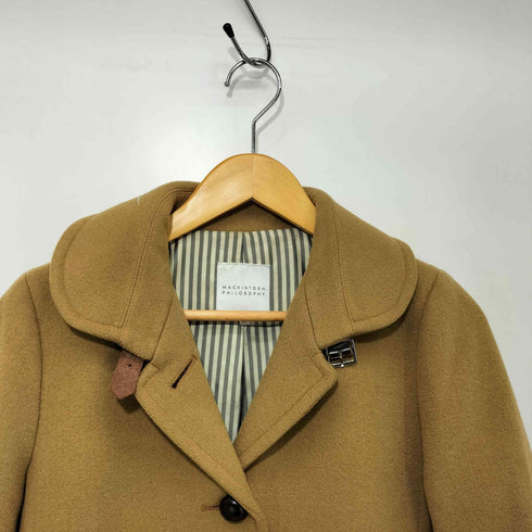 マッキントッシュフィロソフィー MACKINTOSH PHILOSOPHY くるみボタン メルトンウールコート レディース 50