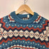 eskimo KNITWEAR イングランド製ノルディック柄ピュアウールニットセーター レディース 40