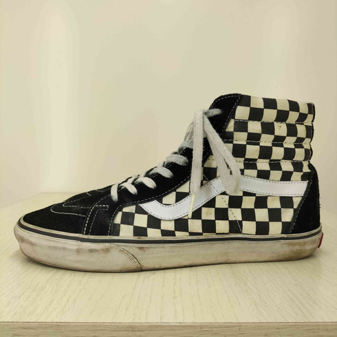 バンズ VANS BONES BRIGADE SK8-HI チェッカーフラッグ メンズ US:10.5
