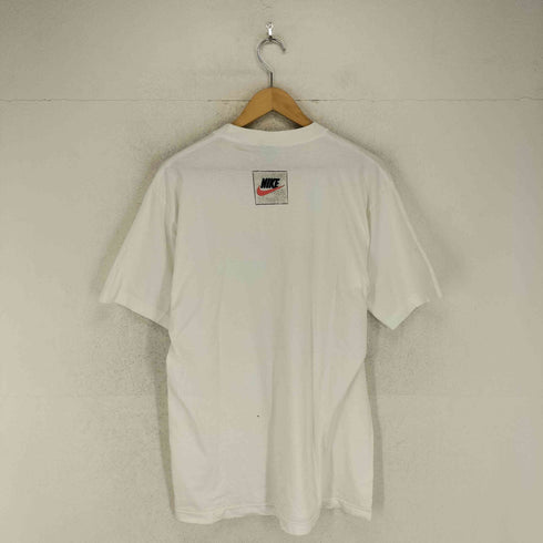 ナイキ NIKE 90-00s 銀タグ 裾シングル 両面プリントクルーネックTシャツ メンズ
