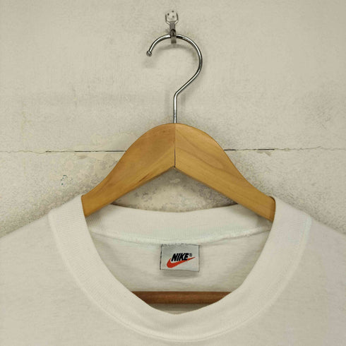 ナイキ NIKE 90-00s 銀タグ 裾シングル 両面プリントクルーネックTシャツ メンズ