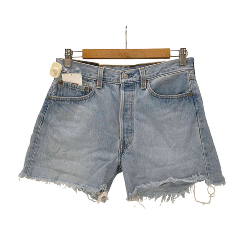リーバイス Levis 90S USA製 501 ボタン裏 520 刻印 カットオフ ショート デニム パンツ 1996年製 レディース W:32 L:34