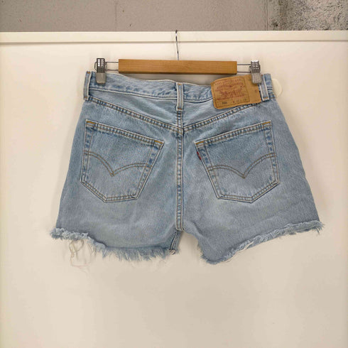 リーバイス Levis 90S USA製 501 ボタン裏 520 刻印 カットオフ ショート デニム パンツ 1996年製 レディース W:32 L:34