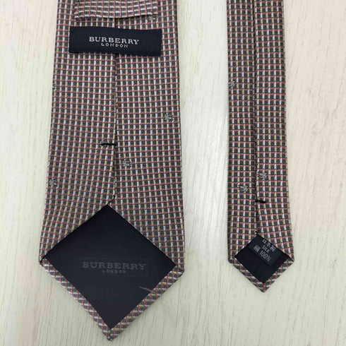 バーバリーロンドン BURBERRY LONDON 総柄 ホース刺繍 シルクネクタイ メンズ