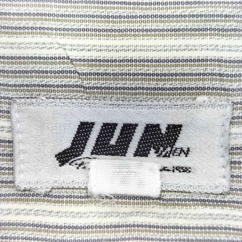 ジュンメン JUN MEN OLD ワイドカラーストライプシャツ メンズ JPN:M