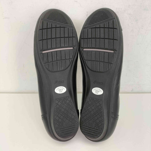 アシックスペダラ asics pedala ラウンドトゥ ストレートチップ クッションソール スリッポン パンプス レディース JPN:24